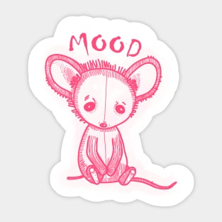 Sad Opossum Sticker